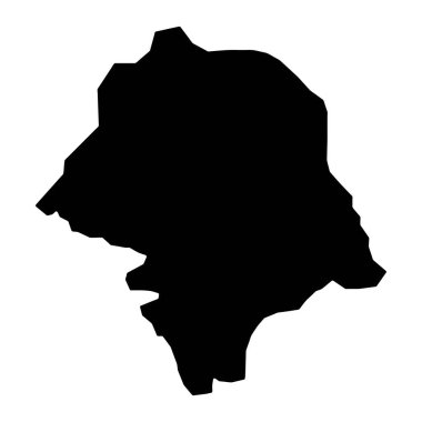 Voh komün haritası, Yeni Kaledonya 'nın idari bölümü. Vektör illüstrasyonu.