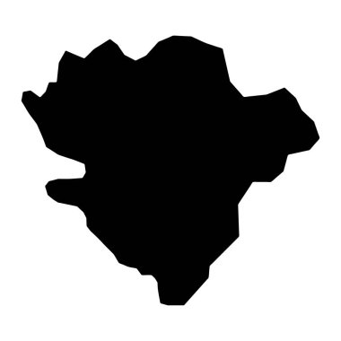 Kaala Gomen komün haritası, Yeni Kaledonya 'nın idari bölümü. Vektör illüstrasyonu.