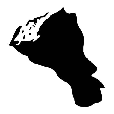 Umm Al Quwain haritası, Birleşik Arap Emirlikleri idari bölümü. Vektör illüstrasyonu.