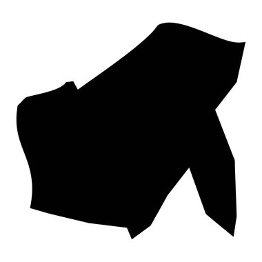 Ngardmau Devlet Haritası, Palau 'nun idari bölümü. Vektör illüstrasyonu.