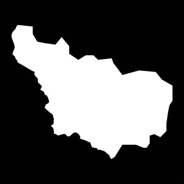 Jakova bölge haritası, Kosova bölgeleri. Vektör illüstrasyonu.