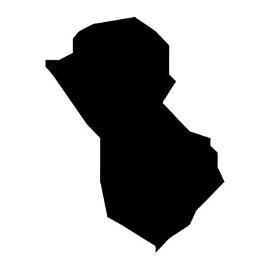 Arroyo haritası, Porto Riko 'nun idari bölümü. Vektör illüstrasyonu.