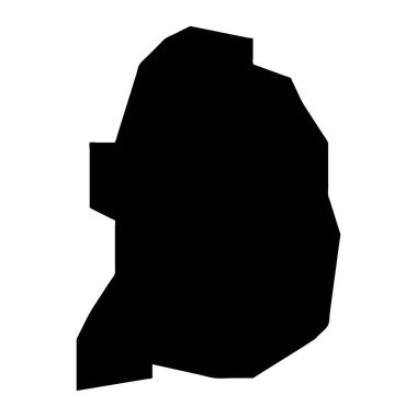 Florida haritası, Porto Riko 'nun idari bölümü. Vektör illüstrasyonu.