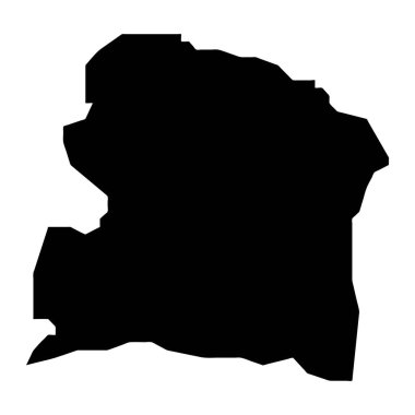 San Alman haritası, Porto Riko idari bölümü. Vektör illüstrasyonu.