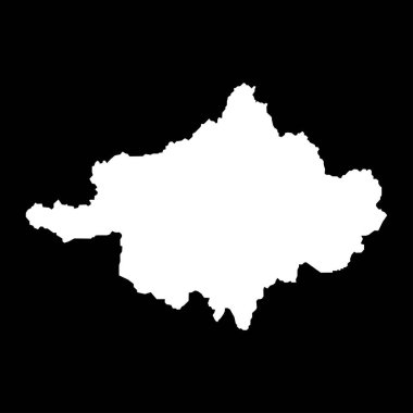 Szabolcs Szatmar Bereg ilçesi haritası, Macaristan idari bölgesi. Vektör illüstrasyonu.