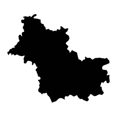 Loir et Cher departmanı haritası, Fransa idari bölümü. Vektör illüstrasyonu.