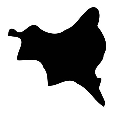 Seine Saint Denis departmanı haritası, Fransa idari bölümü. Vektör illüstrasyonu.