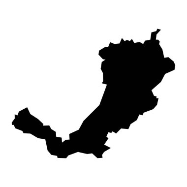 Buryatia haritası, Rusya 'nın idari bölümü. Vektör illüstrasyonu.