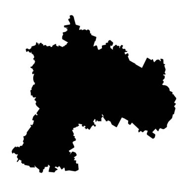 Ulyanovsk Oblastı haritası, Rusya 'nın idari bölümü. Vektör illüstrasyonu.