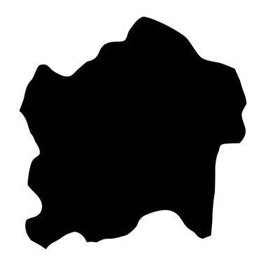 Kigali haritası, Ruanda idari bölümü. Vektör illüstrasyonu.