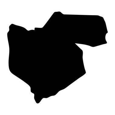 Acquaviva Castelli haritası, San Marino idari bölümü. Vektör illüstrasyonu.