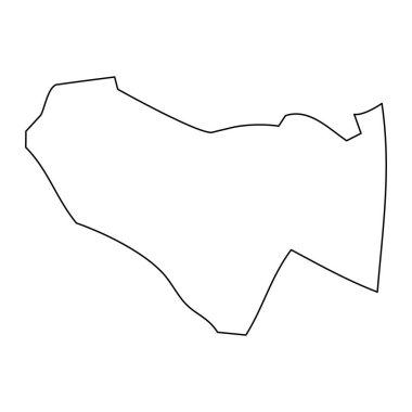 Vaisigano bölge haritası, Samoa 'nın idari bölümü. Vektör illüstrasyonu.