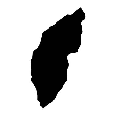 Lemba Bölgesi haritası, Sao Tome ve Principe 'nin idari bölümü. Vektör illüstrasyonu.