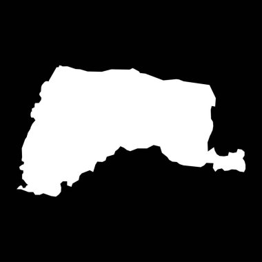 Yunlin ilçe haritası, Çin Cumhuriyeti, Tayvan. Vektör illüstrasyonu.