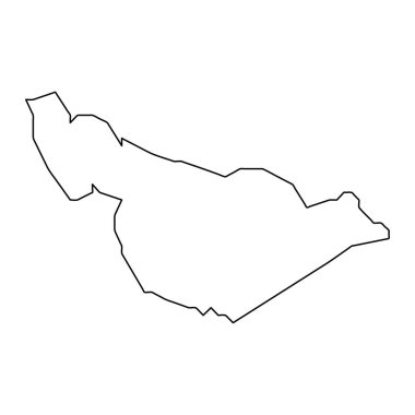 Maunabo haritası, Porto Riko 'nun idari bölümü. Vektör illüstrasyonu.