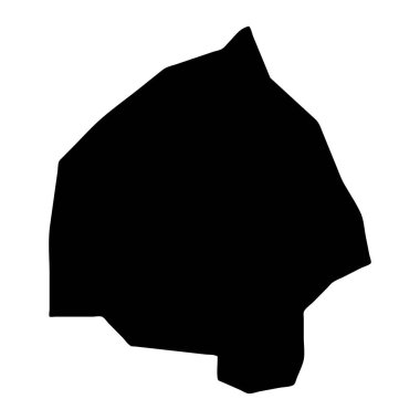 Mont Buxton bölge haritası, Seyşeller 'in idari bölümü. Vektör illüstrasyonu.