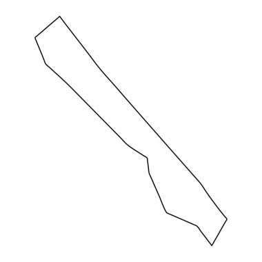 Roche Caiman bölge haritası, Seyşeller 'in idari bölümü. Vektör illüstrasyonu.