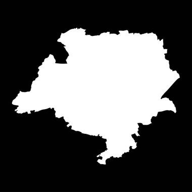 Lüksemburg kanton haritası, Lüksemburg idari bölümü. Vektör illüstrasyonu.