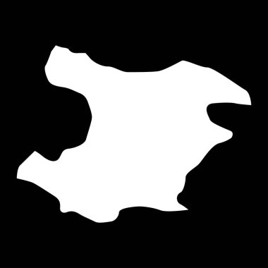 Kazvin eyalet haritası, İran idari bölümü. Vektör illüstrasyonu.