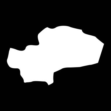 Qom eyalet haritası, İran idari bölümü. Vektör illüstrasyonu.