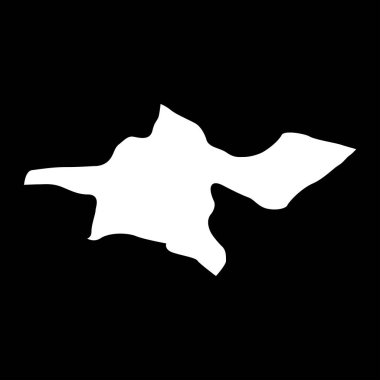 Tahran eyalet haritası, İran idari bölümü. Vektör illüstrasyonu.