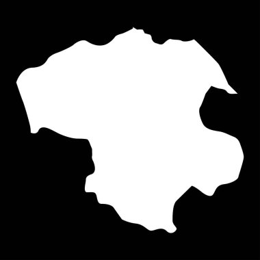 Zanjan eyalet haritası, İran idari bölümü. Vektör illüstrasyonu.