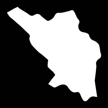 Chaharmahal ve Bakhtiari eyalet haritası, İran idari bölümü. Vektör illüstrasyonu.