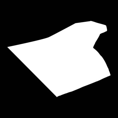 Karbala Valiliği haritası, Irak idari bölümü. Vektör illüstrasyonu.