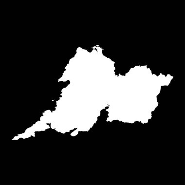 County Clare haritası, İrlanda idari bölgeleri. Vektör illüstrasyonu.