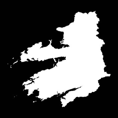 Kerry ilçesi haritası, İrlanda idari bölgeleri. Vektör illüstrasyonu.