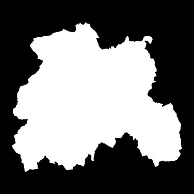 Laois ilçesi haritası, İrlanda idari bölgeleri. Vektör illüstrasyonu.