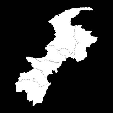 Khyber Pakhtunkhwa province map, province of Pakistan. Vector illustration. clipart