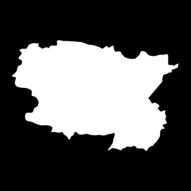 Alta Verapaz departman haritası, Guatemala ülkesinin idari bölümü. Vektör illüstrasyonu.