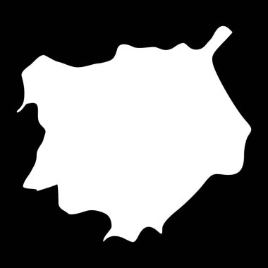 Chiquimula departmanı haritası, Guatemala ülkesinin idari bölümü. Vektör illüstrasyonu.