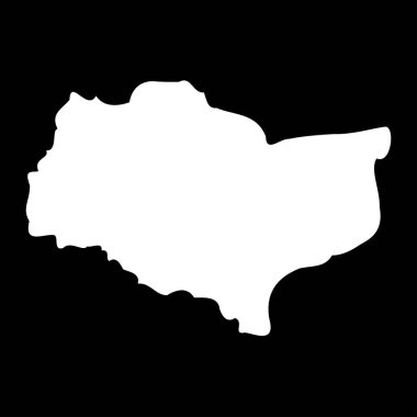 Kent haritası, İngiltere 'nin törensel ilçesi. Vektör illüstrasyonu.