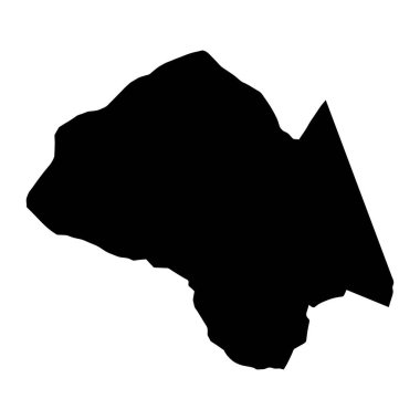 Ghanche bölge haritası, Pakistan idari bölümü. Vektör illüstrasyonu.