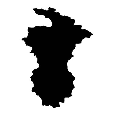 Ghizer bölge haritası, Pakistan idari bölümü. Vektör illüstrasyonu.