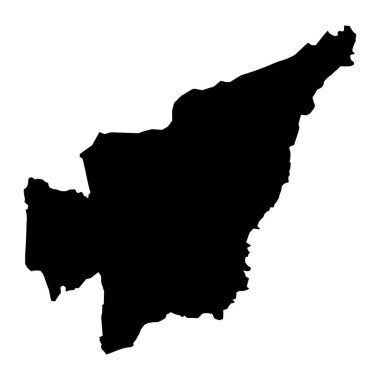 Dera Ghazi Khan bölge haritası, Pakistan idari bölümü. Vektör illüstrasyonu.