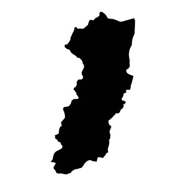 Swat bölge haritası, Pakistan idari bölümü. Vektör illüstrasyonu.