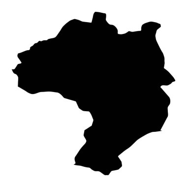 Buner bölge haritası, Pakistan idari bölümü. Vektör illüstrasyonu.