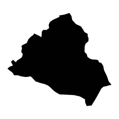 Charsadda bölge haritası, Pakistan idari bölümü. Vektör illüstrasyonu.