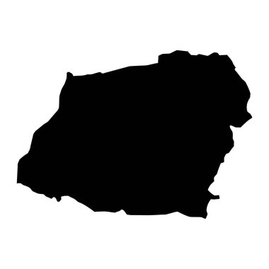 Qambar Shahdadkot bölge haritası, Pakistan idari bölümü. Vektör illüstrasyonu.