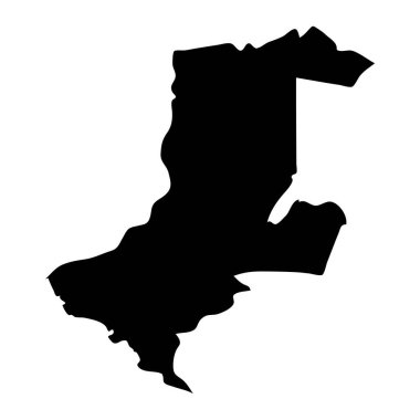 Gulshan bölge haritası, Pakistan idari bölümü. Vektör illüstrasyonu.