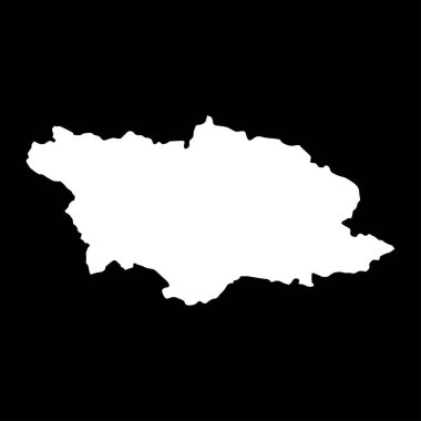 Racha Lechkhumi ve Kvemo Svaneti bölgesi haritası, Gürcistan idari bölümü. Vektör illüstrasyonu.