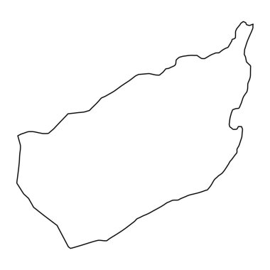 Kharan bölge haritası, Pakistan idari bölümü. Vektör illüstrasyonu.