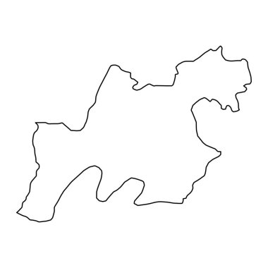 Mastung bölge haritası, Pakistan idari bölümü. Vektör illüstrasyonu.