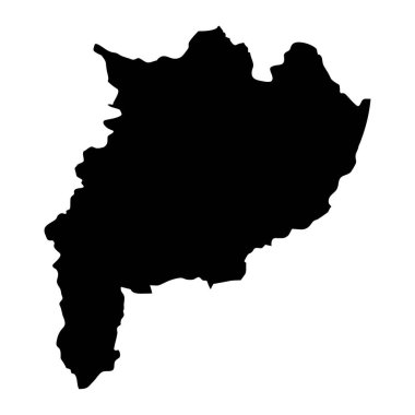 Chiang Rai eyalet haritası, Tayland idari bölümü. Vektör illüstrasyonu.