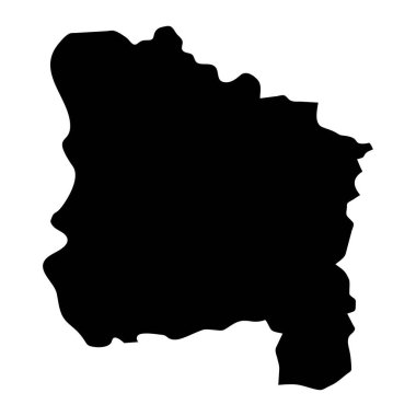 Ang Thong eyalet haritası, Tayland idari bölümü. Vektör illüstrasyonu.