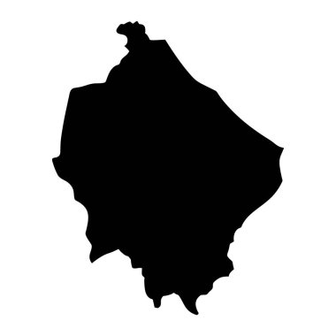 Narathiwat eyalet haritası, Tayland idari bölümü. Vektör illüstrasyonu.