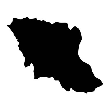 Mukdahan eyalet haritası, Tayland idari bölümü. Vektör illüstrasyonu.